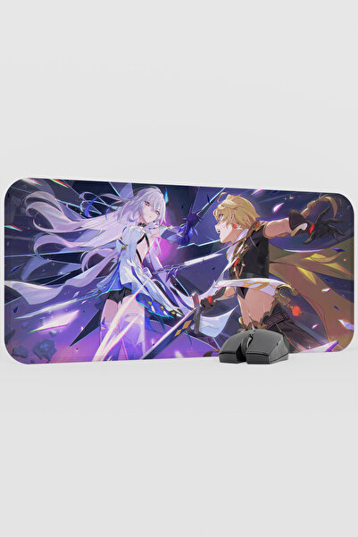 mousepad bastir Skirk Genshin Impact Anime Gacha V5 - 70X30 XL Gaming Mouse P...