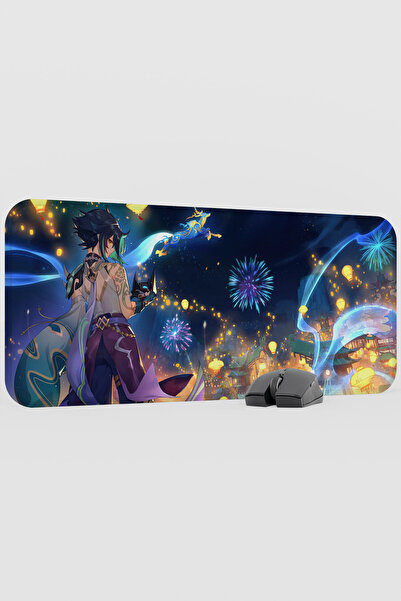 mousepad bastir Xiao Genshin Impact Anime Gacha V3 - 70X30 XL Gaming Mouse Pa...