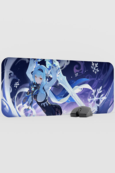 mousepad bastir Eula Genshin Impact Anime Gacha V4 - 70X30 XL Gaming Mouse Pa...