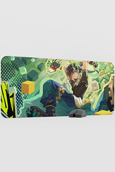 mousepad bastir Kinich Genshin Impact Anime Gacha V3 - 90X40 XXL Gaming Mouse...