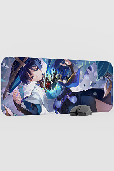 mousepad bastir Wanderer Genshin Impact Anime Gacha V3 - 70X30 XL Gaming Mous...