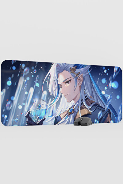 mousepad bastir Neuvillette Genshin Impact Anime Gacha V3 - 90X40 XXL Gaming ...