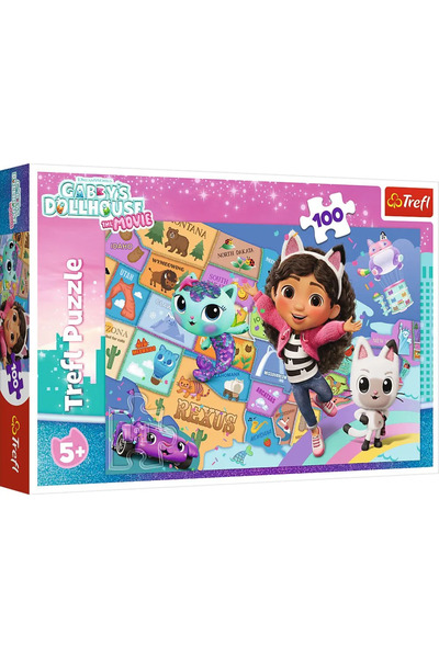 Trefl ПЪЗЕЛ 100 GABBYS DOLLHOUSE PRIETENIA В CASA PISICILOR LUI GABBY