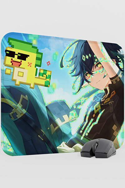 mousepad bastir Kinich Genshin Impact Anime Gacha V1 - 48X40 XL Gaming Mouse ...