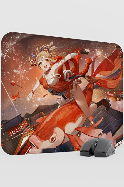 mousepad bastir Yoimiya Genshin Impact Anime Gacha V1 - 48X40 XL Gaming Mouse...