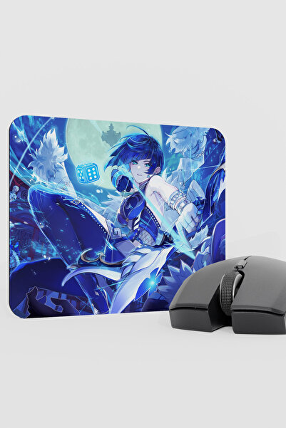 mousepad bastir Yelan Genshin Impact Anime Gacha V2 - 22X18 Gaming Mouse Pad ...