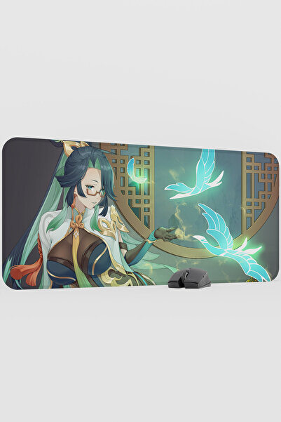 mousepad bastir Xianyun Genshin Impact Anime Gacha V4 - 90X40 XXL Gaming Mous...