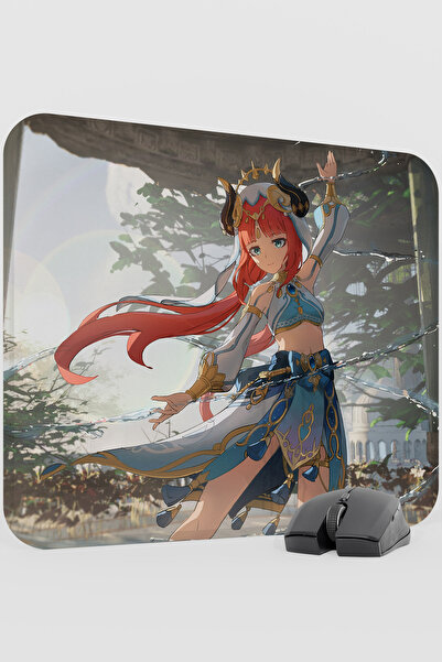 mousepad bastir Nilou Genshin Impact Anime Gacha V5 - 48X40 XL Gaming Mouse P...