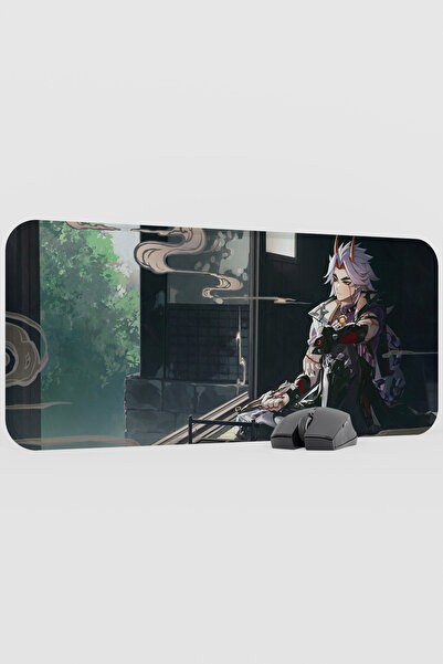 mousepad bastir Itto Genshin Impact Anime Gacha V2 - 70X30 XL Gaming Mouse Pa...