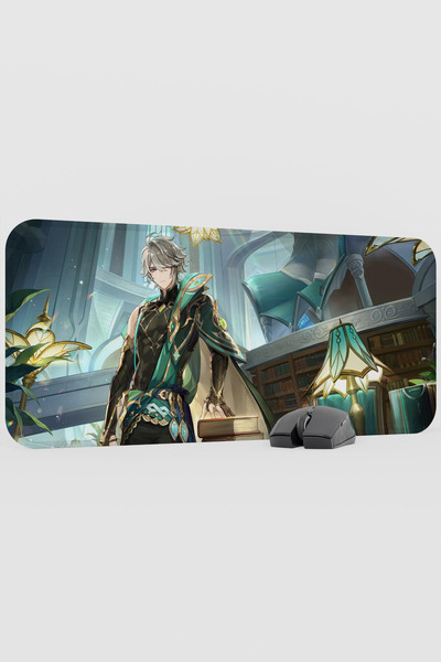 mousepad bastir Alhaitham Genshin Impact Anime Gacha V2 - 70X30 XL Gaming Mou...