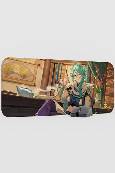 mousepad bastir Baizhu Genshin Impact Anime Gacha V5 - 70X30 XL Gaming Mouse ...