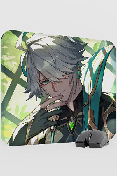mousepad bastir Alhaitham Genshin Impact Anime Gacha V1 - 48X40 XL Gaming Mou...