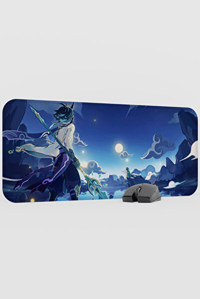 mousepad bastir Xiao Genshin Impact Anime Gacha V1 - 70X30 XL Gaming Mouse Pa...