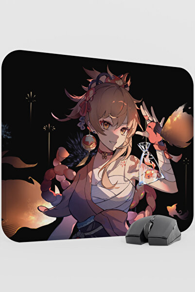 mousepad bastir Yoimiya Genshin Impact Anime Gacha V5 - 48X40 XL Gaming Mouse...