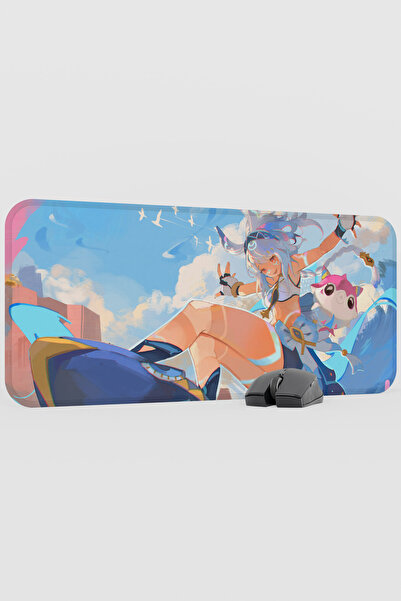 mousepad bastir Mualani Genshin Impact Anime Gacha V4 - 70X30 XL Gaming Mouse...