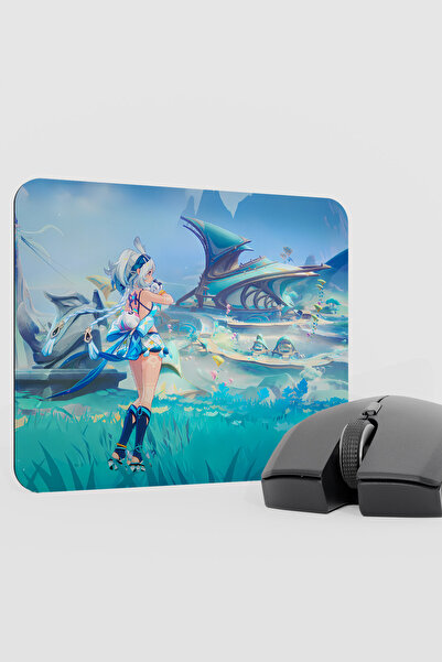 mousepad bastir Mualani Genshin Impact Anime Gacha V2 - 22X18 Gaming Mouse Pa...