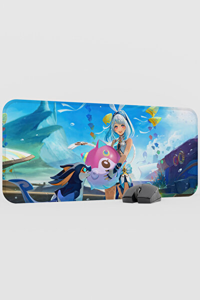 mousepad bastir Mualani Genshin Impact Anime Gacha V5 - 70X30 XL Gaming Mouse...