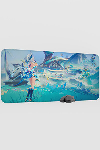 mousepad bastir Mualani Genshin Impact Anime Gacha V2 - 90X40 XXL Gaming Mous...