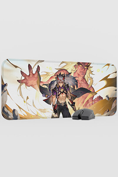mousepad bastir Itto Genshin Impact Anime Gacha V5 - 70X30 XL Gaming Mouse Pa...