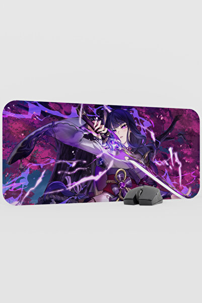 mousepad bastir Raiden Genshin Impact Anime Gacha V4 - 70X30 XL Gaming Mouse ...