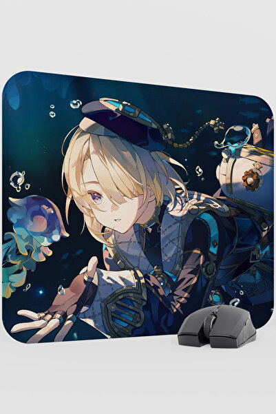 mousepad bastir Freminet Genshin Impact Anime Gacha V1 - 48X40 XL Gaming Mous...