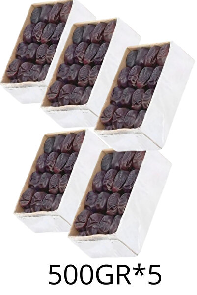 İhlas İran Rutab Hurması | 5x500 GR (2.5 KG Koli) | Taze Yumuşak Hurma | Gıda