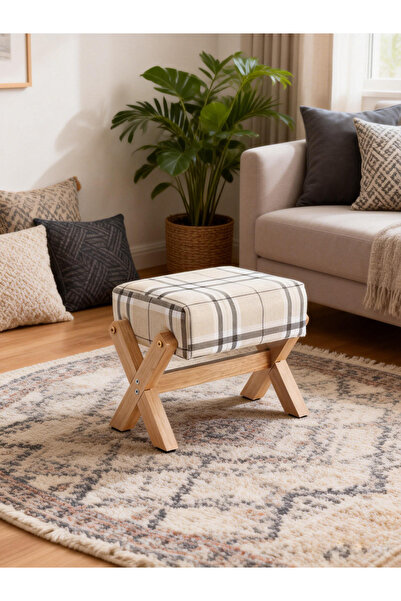 Generic مقاعد خشبية صلبة طبيعية، ومقاعد للأحذية، وطاولات جانبية، مناسبة لغرف ...