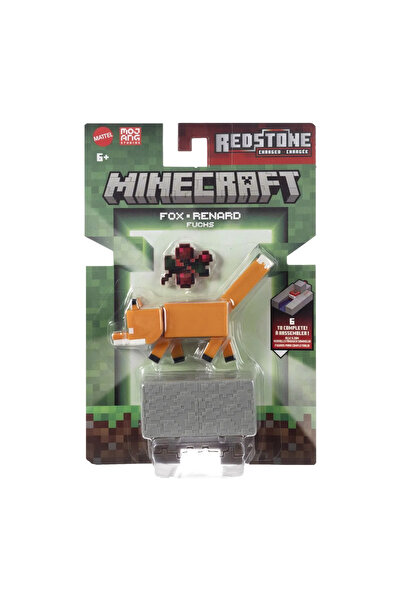 mattel MINECRAFT CRAFT A BLOCK FOX FIGURINE 8CM