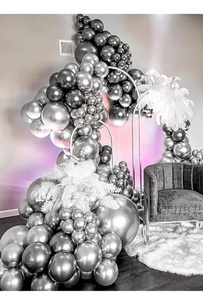 Generic Metallic Balloons 50 pcs Pack of 12Inch Latex Balloon for Wedding Bridal Graduation Birthday Party