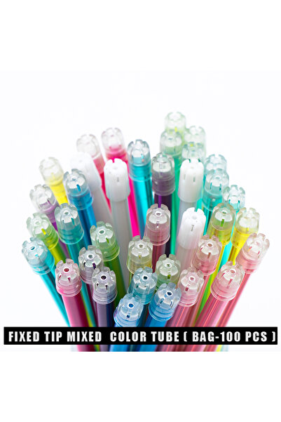 Choice1 Mixed Color 100Pcs Dental Saliva Ejector Disposable Suction Tip Flexi...