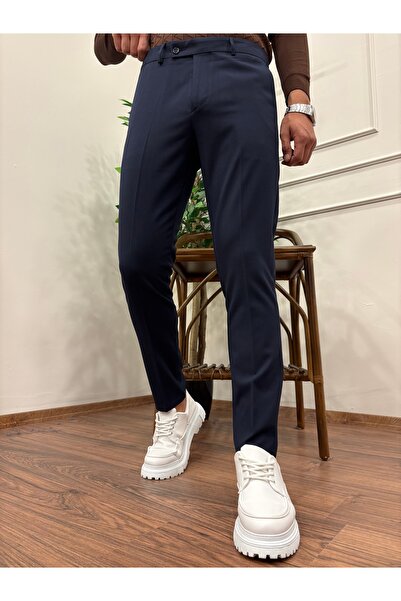 BARMEN STORE DİL DETAYLI KUMAŞ PANTOLON