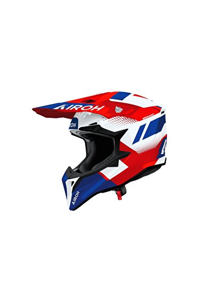 Airoh Wraap Vısıon Red Blue Gloss Kask
