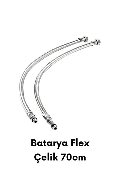 Genel Markalar 1 Kalite Batarya Paslanmaz Flex Çelik Örgü Bağlantı Hortumu 70 Cm