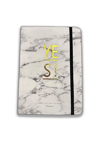 nukoo Yes! Gold Lettering A5 Lined Hardcover Notebook – Motivational Themed S...
