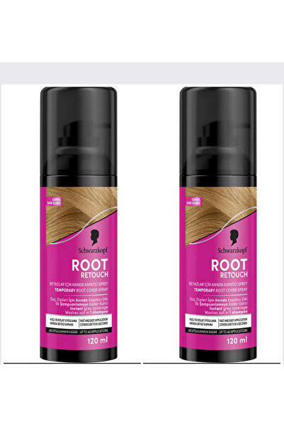Schwarzkopf Beyazları Anında Kapatan Sprey Boya Kumral 120 ml 2 Adet
