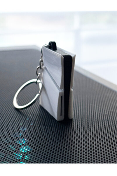 AtölyeMatris Ps5 Play Station Keychain 4 cm 3D Printing Pla Plastic