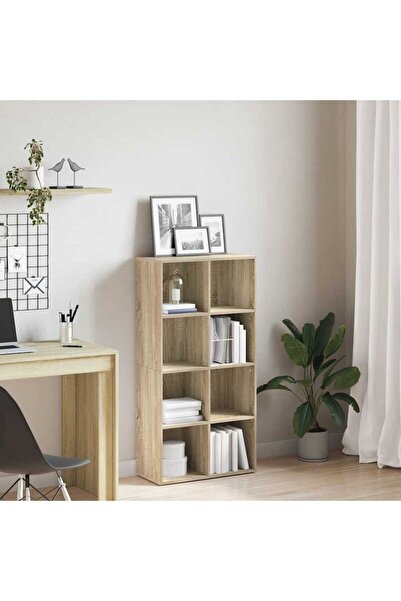 vidaxl Book Cabinet/Sideboard Sonoma Oak 66x30x130 cm Engineered Wood