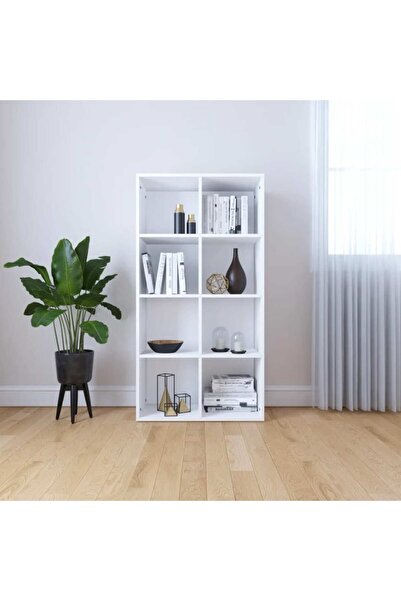 vidaxl Book Cabinet/Sideboard White 66x30x130 cm Engineered Wood