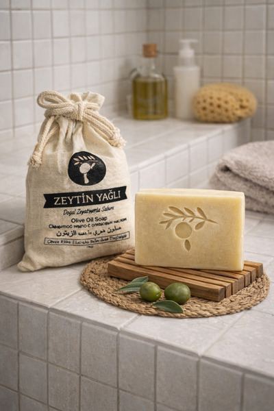 seymenbıçakçılık Natural Olive Oil Soap – Handmade Pure Olive Oil Soap – Para...