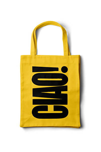 INKD حقيبة قماشية من الجبردين - تصميم نصي بخط تيوبوغرافي - 35x40