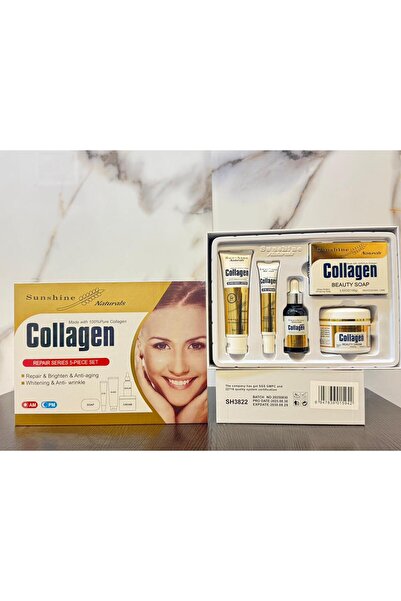SUNSHINE مجموعة العناية بالبشرة كولاجين ريبير سيريس مكونة من 5 قطع