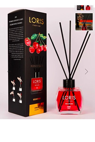 Loris Cherry room freshener with sticks, 120ml