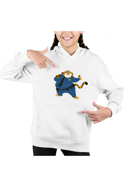 OEM Hanorac Copii Fete Zootopia Ofiter Gheruta Clawhauser Ghepard Politist Po...