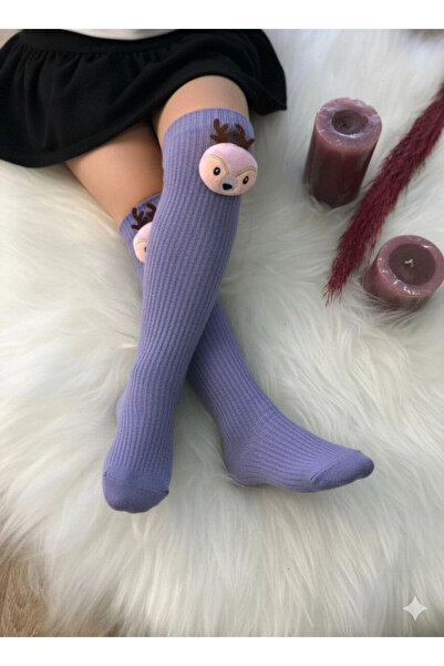 BİGÜMEX Детски чорапи до коляното с животински мотиви, 3 чифта, 1/5 години