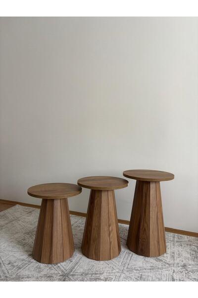 DOĞUKAN HOME YUVARLAK FIÇI ZİGON SEHPA