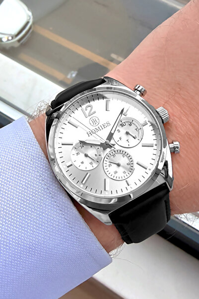 Homies Functions Active Original Black Genuine Leather Cord Men Wristwatch 3 ...