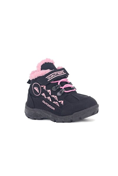 miniklife Rubber Sole Velcro Inside Woolen Children's Boots 26-30