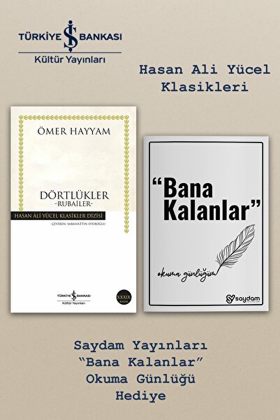 TÜRKİYE İŞ BANKASI KÜLTÜR YAYINLARI Dörtlükler -Rubailer- - Ömer Hayyam |Hasa...