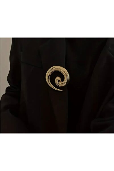 Spiral Broş Lüks Marka Model Şık Görünüm