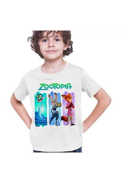 OEM Tricou Copii Baieti Zootopia Dream Team Zootropolis Politisti